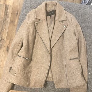 Banana Republic cropped wool moto jacket